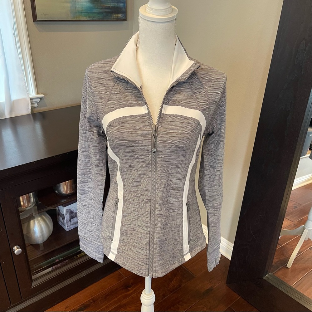 Lululemon Athletica Gray and White Jacket